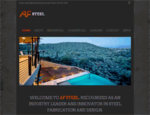 Tablet Screenshot of afsteelfab.com